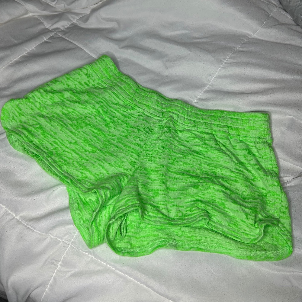Neon green shorts